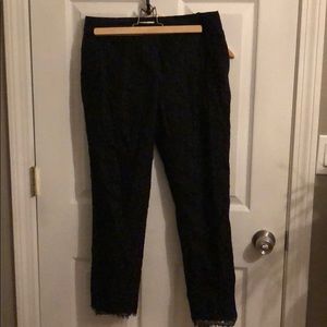 Kate Spade black lace size 4 ankle pants